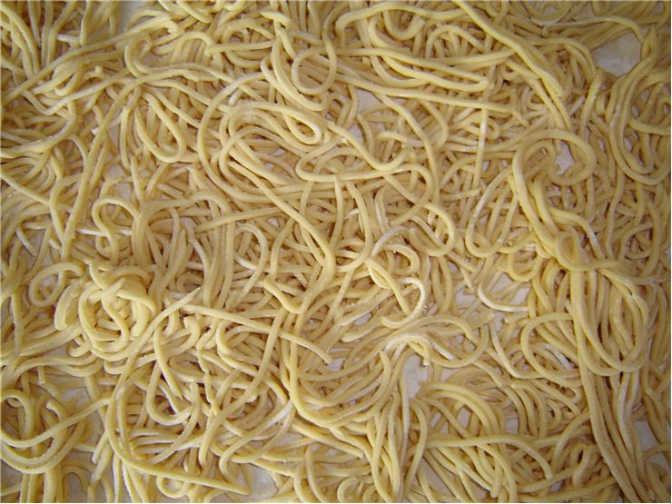 Making Italian Pasta Spaghetti